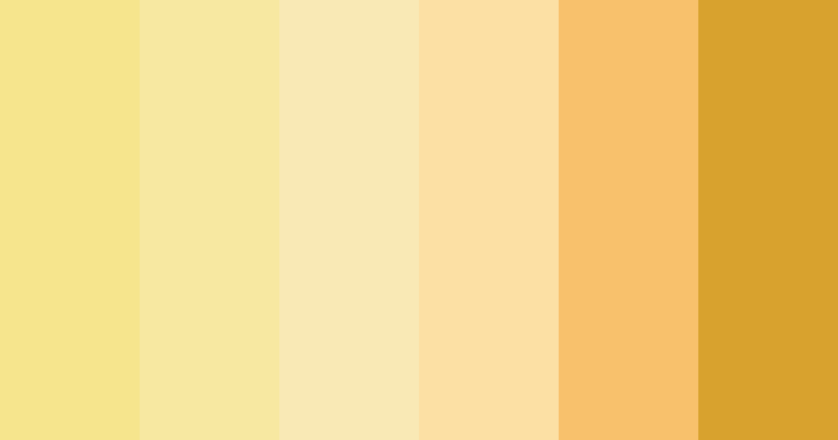 Download light yellow color palette PNG image (landscape)