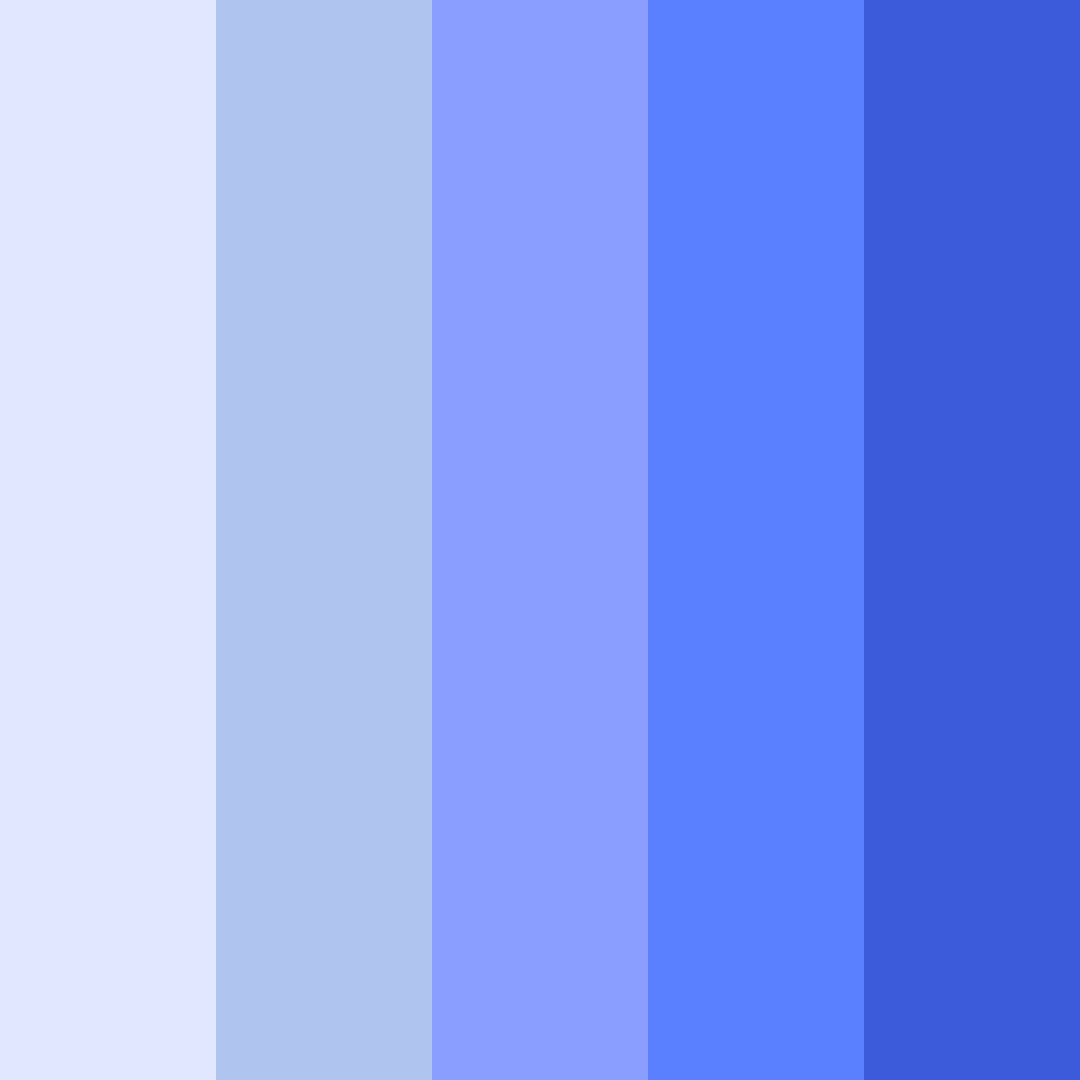 Download light blue moonlight color palette PNG image (square)
