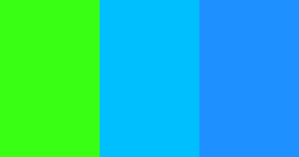 Download neon green blue color palette PNG image (landscape)
