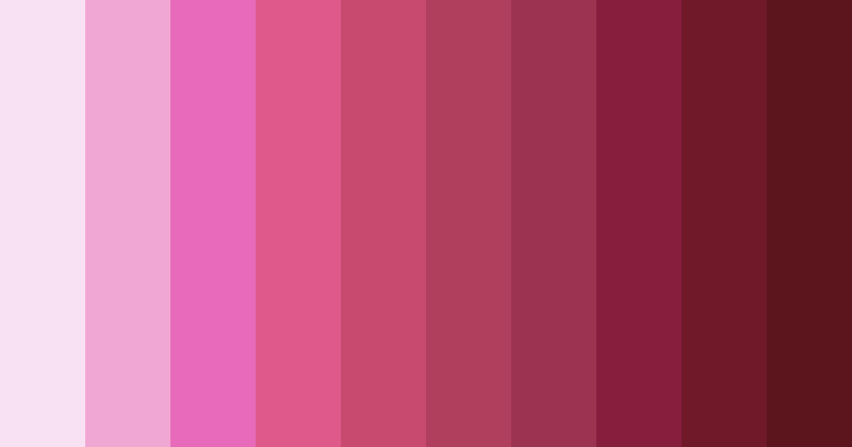 Download pink flower color palette PNG image (landscape)