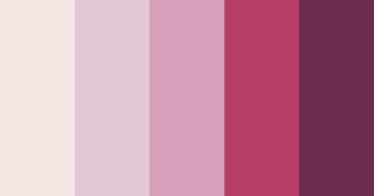 Download pink floral color palette PNG image (landscape)