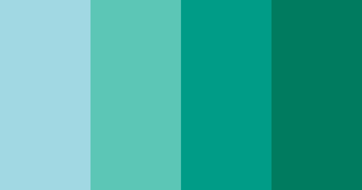 Download blue green oasis color palette PNG image (landscape)