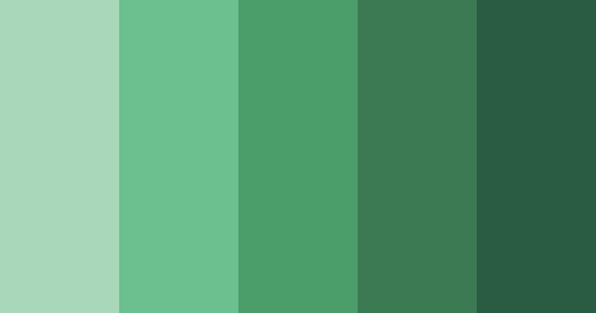 Download green pine tree color palette PNG image (landscape)