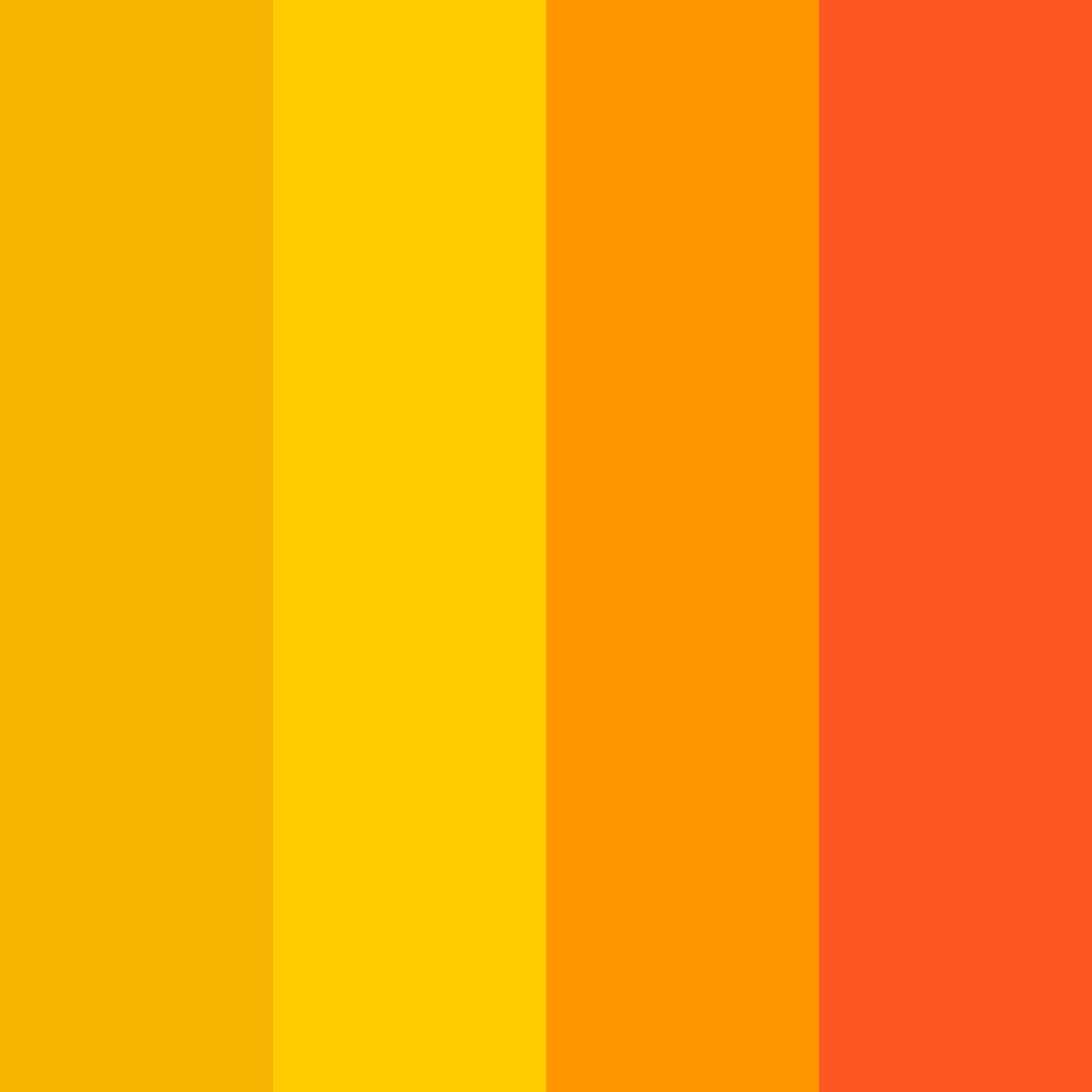 Download sunset citrus delight color palette PNG image (square)