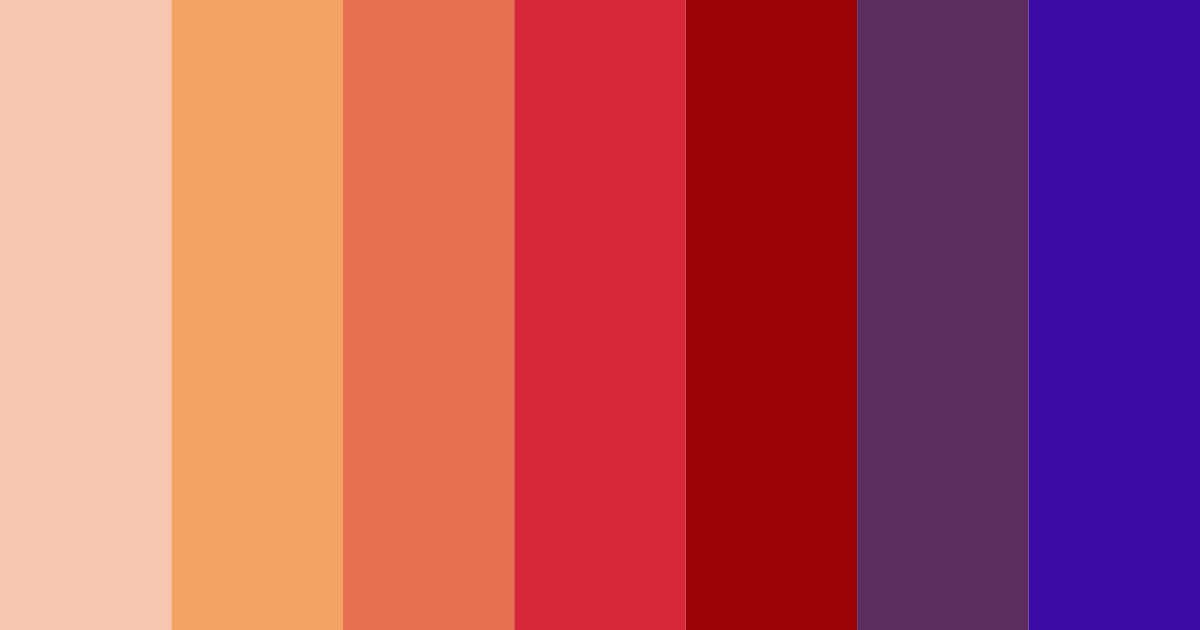 Download shades of red color palette PNG image (landscape)