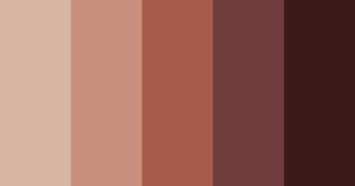 Download dark red brown shades color palette PNG image (landscape)