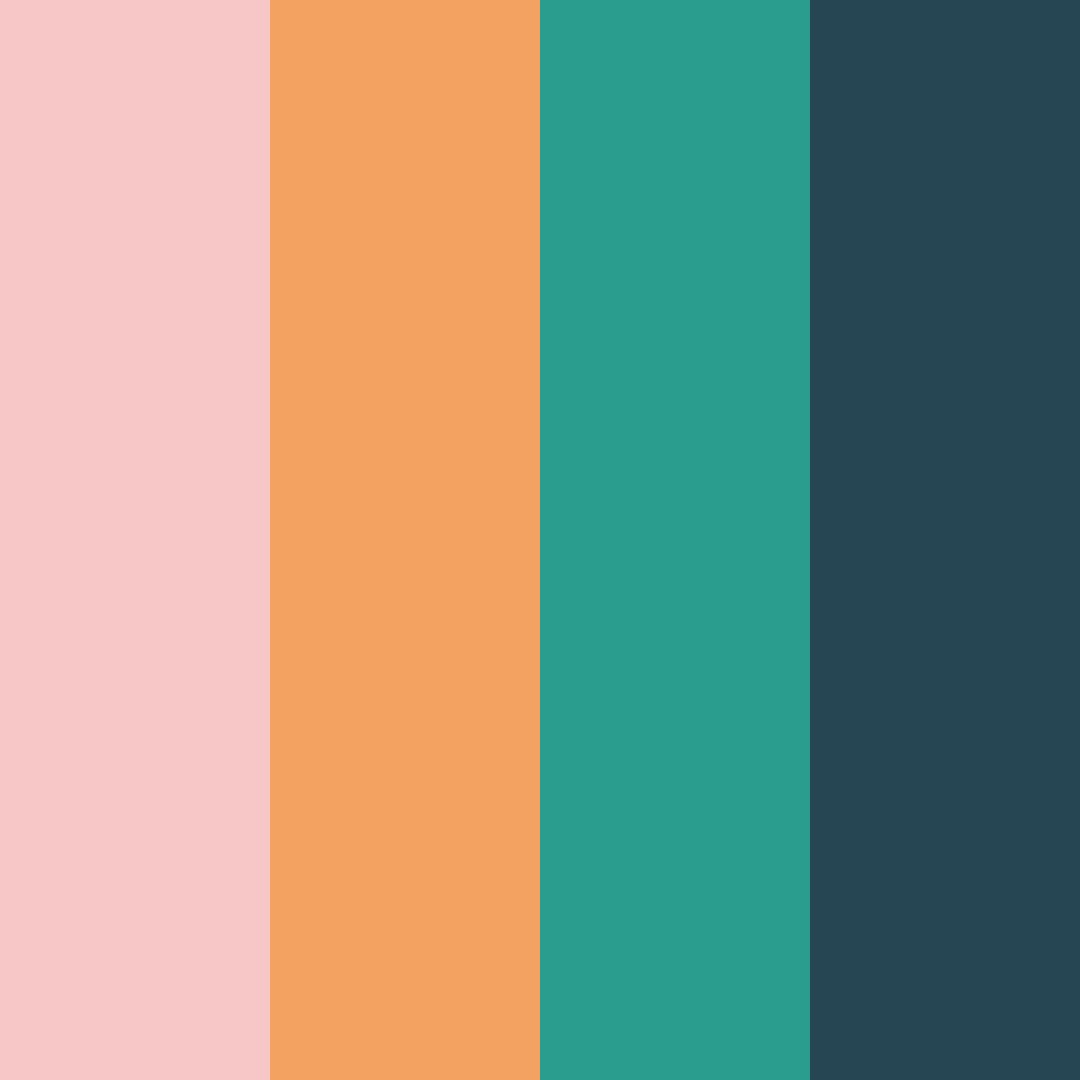 Download shades of pink green and brown color palette PNG image (square)
