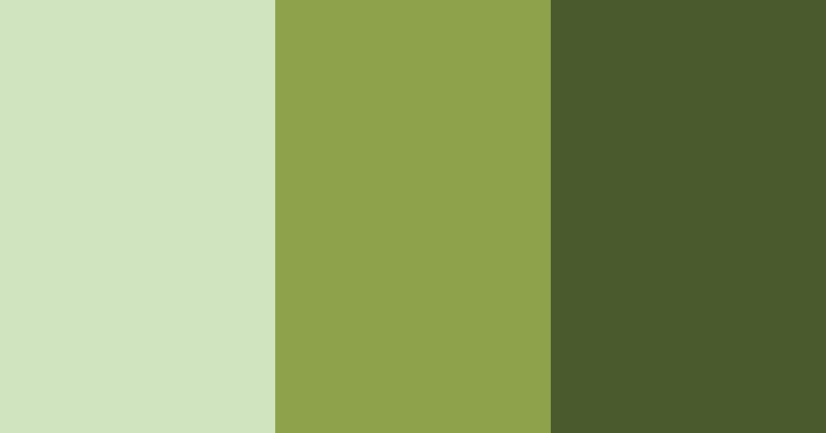 Download shades of moss color palette PNG image (landscape)