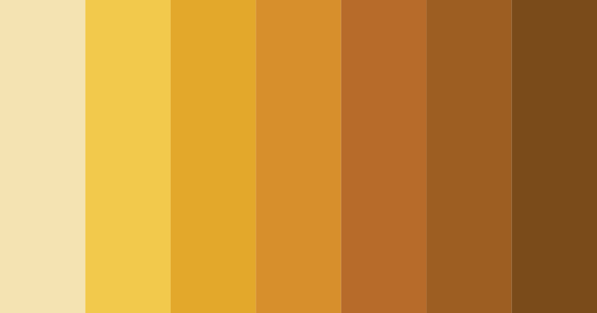 Download golden autumn harvest color palette PNG image (landscape)