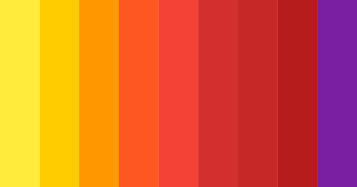 Download blazing ember color palette PNG image (landscape)