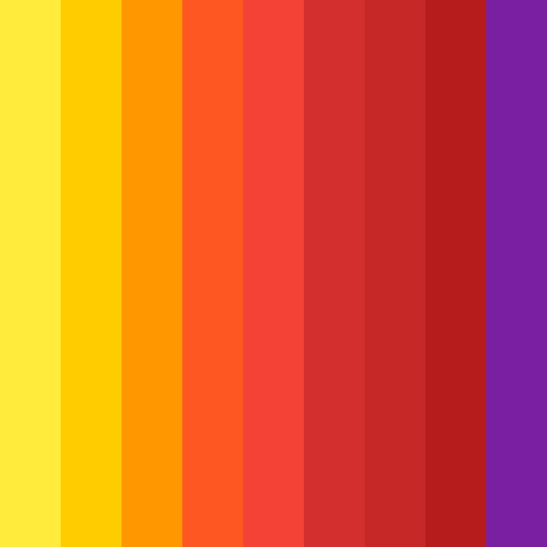 Download blazing ember color palette PNG image (square)