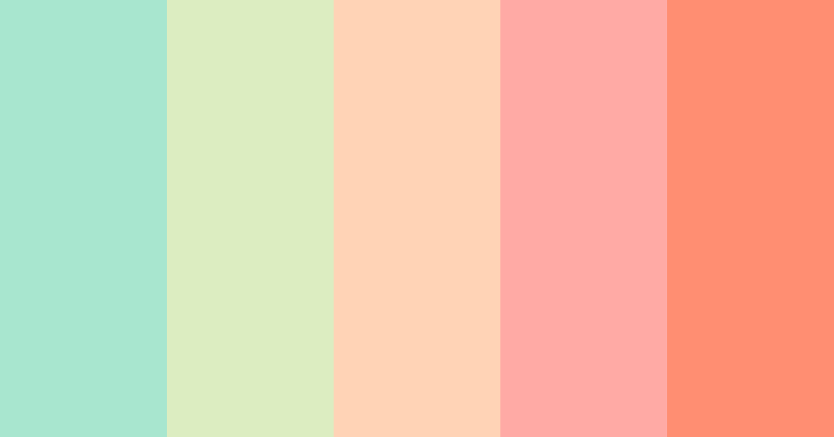 Download light green color palette PNG image (landscape)