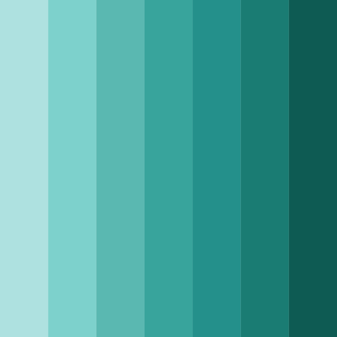 Download tropical ocean breeze color palette PNG image (square)