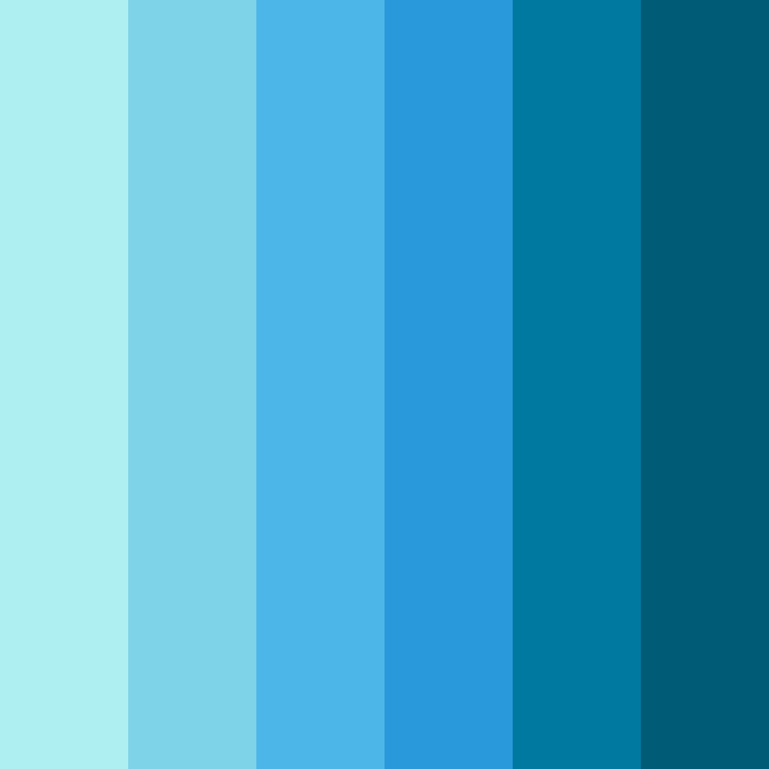 Download aquatic serenity color palette PNG image (square)