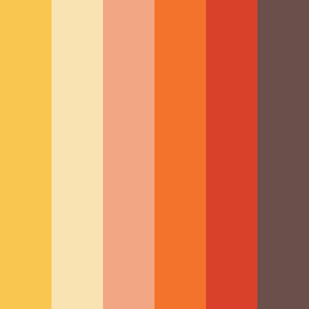 Download sunset harvest color palette PNG image (square)
