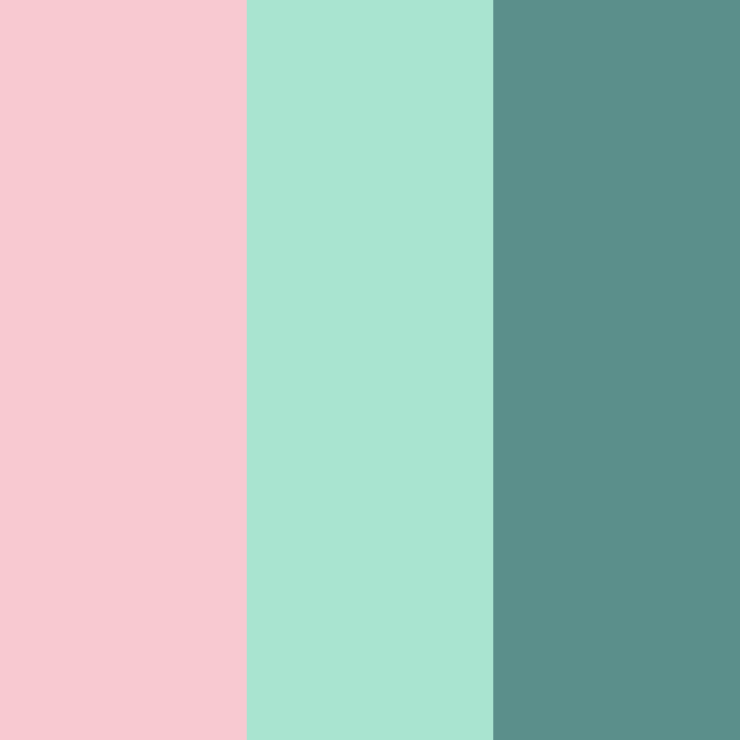 Download pink and teal whimsy color palette PNG image (square)
