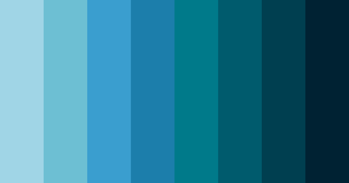 Download blue ocean color palette PNG image (landscape)