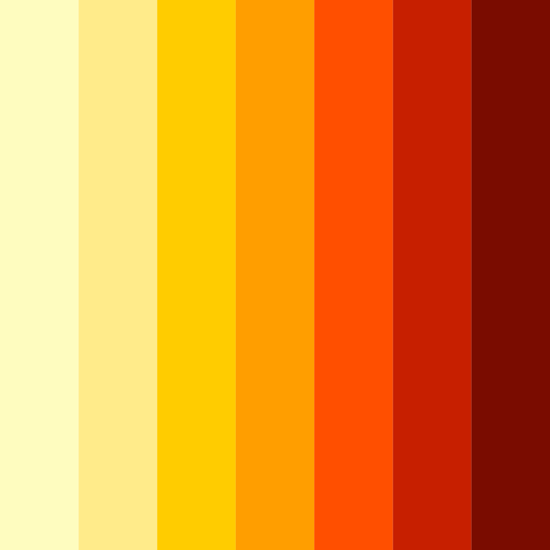 Download sunset symphony color palette PNG image (square)