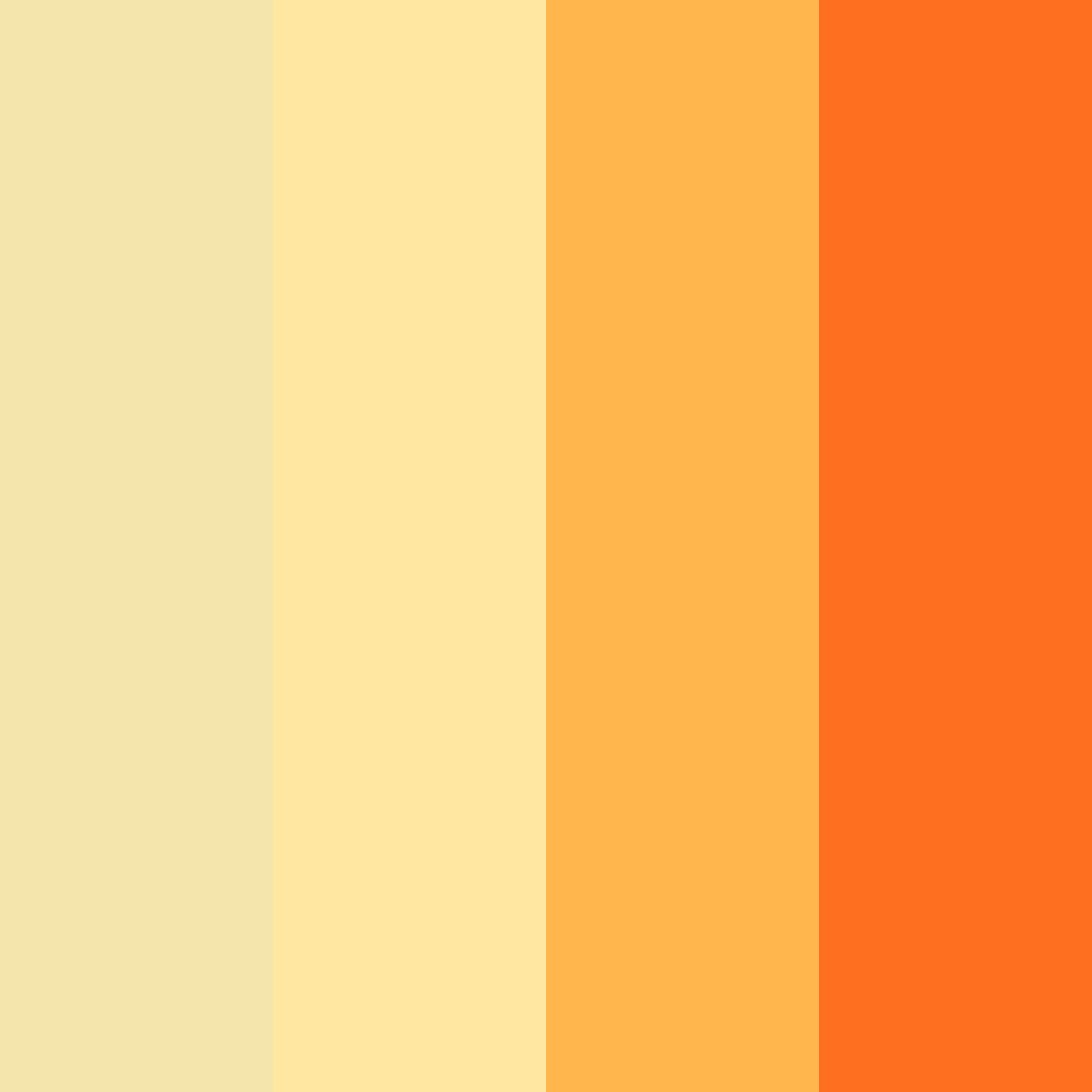 Download sunny citrus dream color palette PNG image (square)