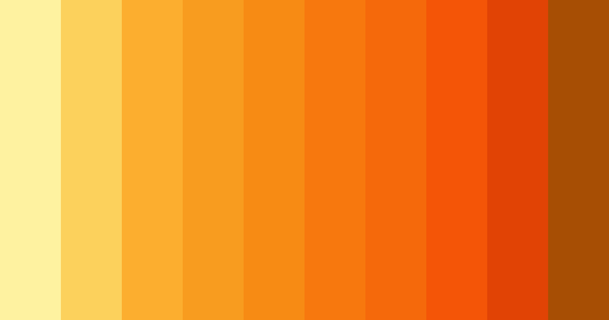 Download golden ember sunrise color palette PNG image (landscape)