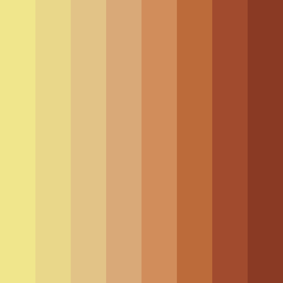 Download golden autumn ember color palette PNG image (square)