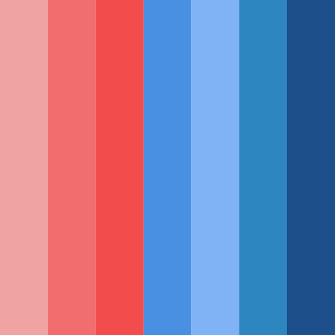 Download red blue harmony color palette PNG image (square)