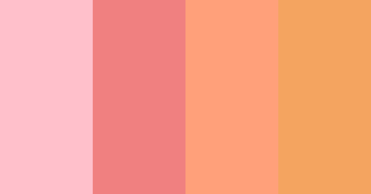 Download peach color palette PNG image (landscape)