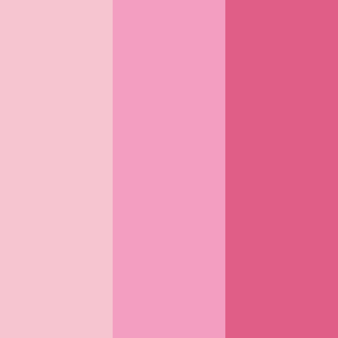 Download cute pink color palette PNG image (square)
