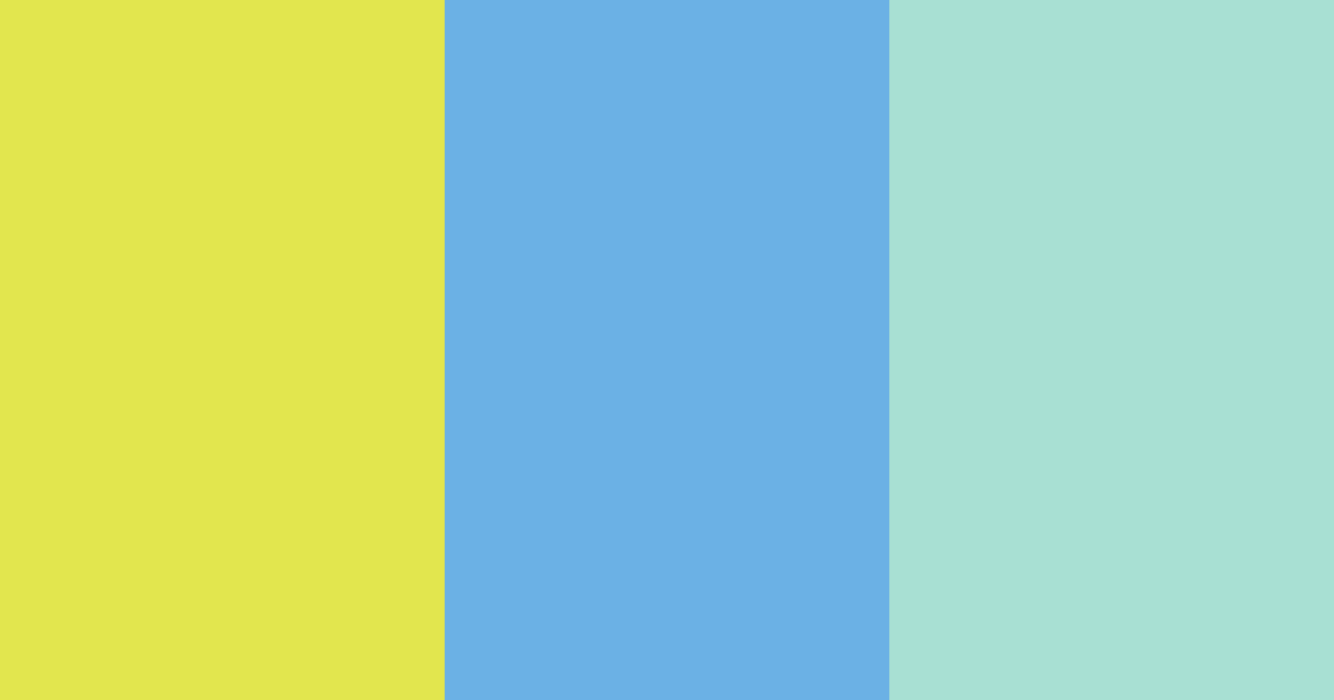 Download lemon blue green color palette PNG image (landscape)
