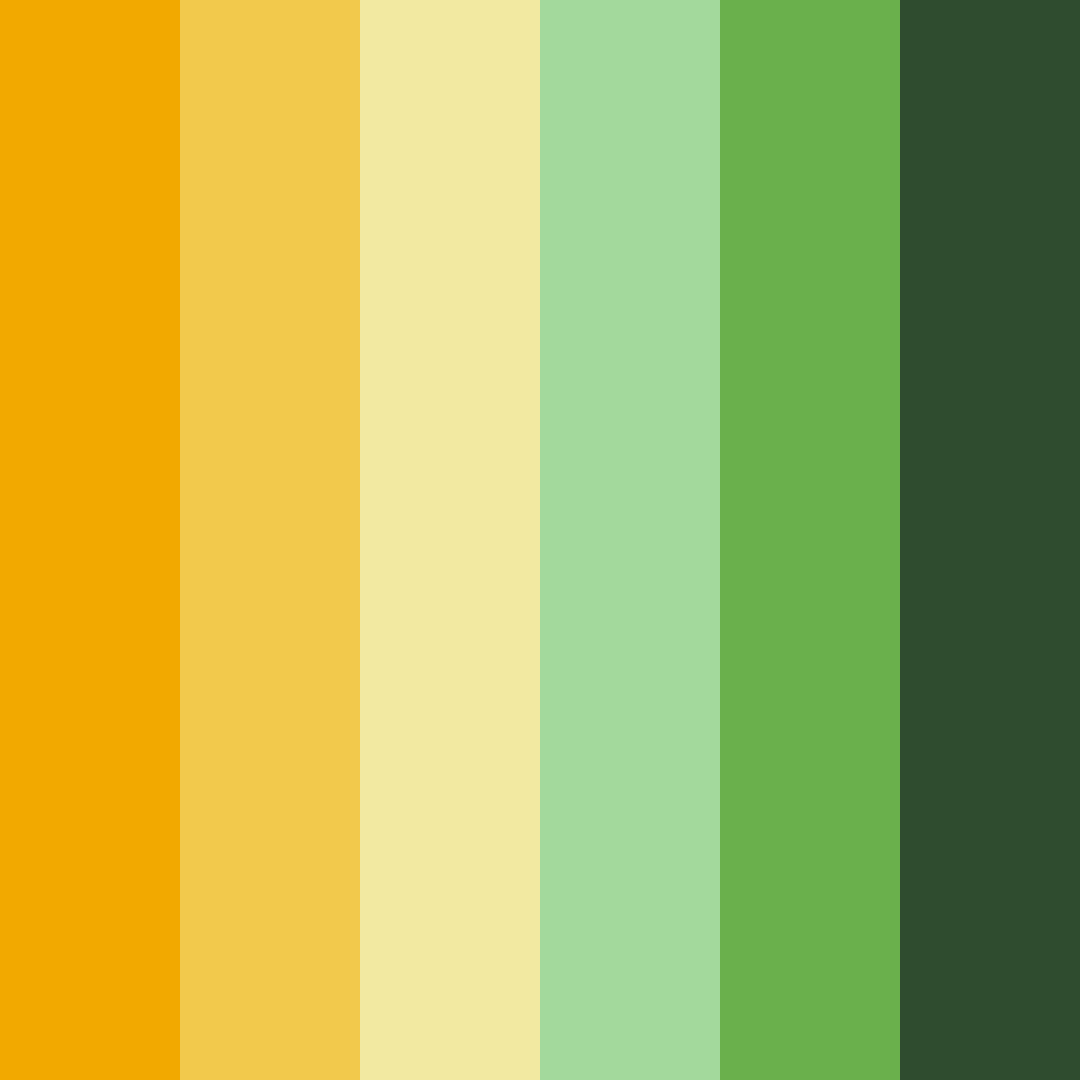 Download green sunshine color palette PNG image (square)