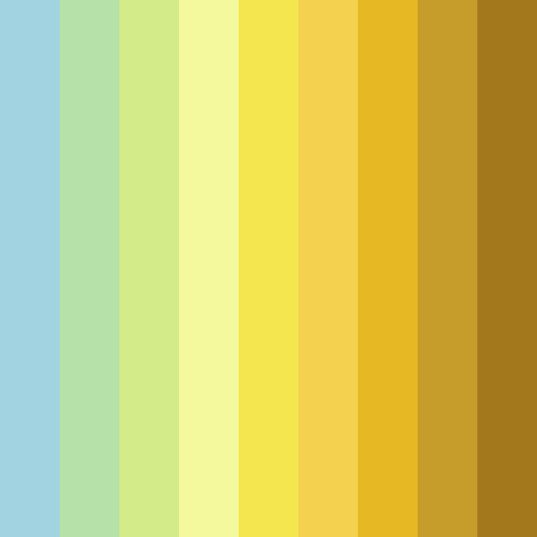 Download sunlit serenity color palette PNG image (square)