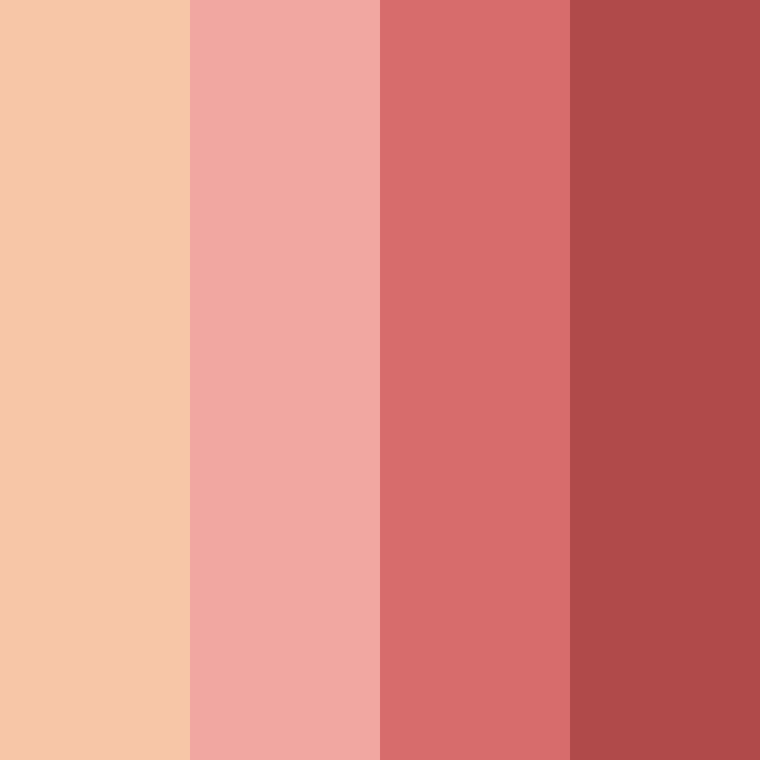 Download retro red color palette PNG image (square)
