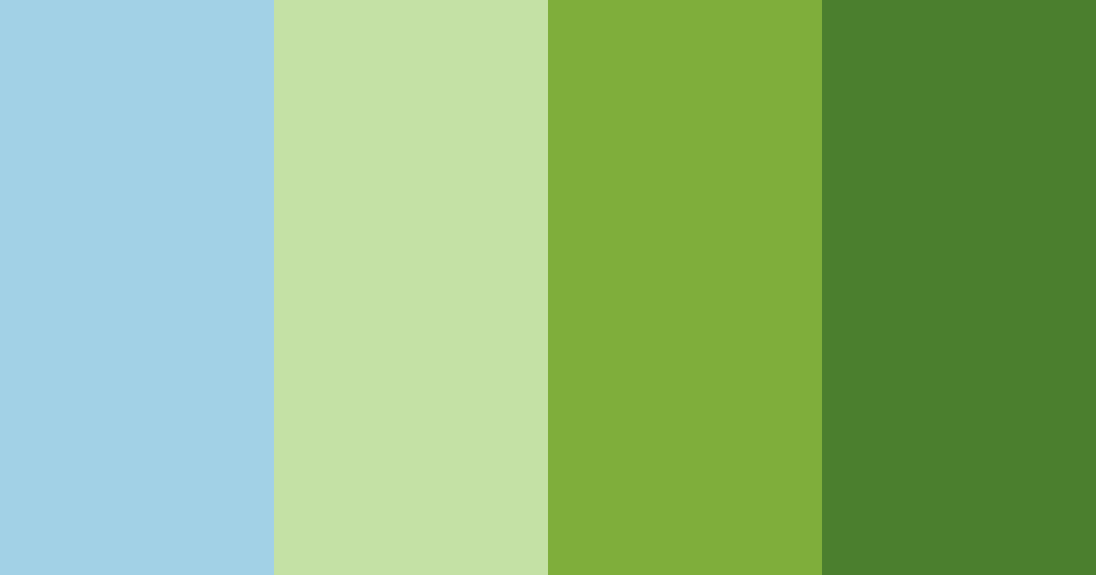 Download light blue green color palette PNG image (landscape)