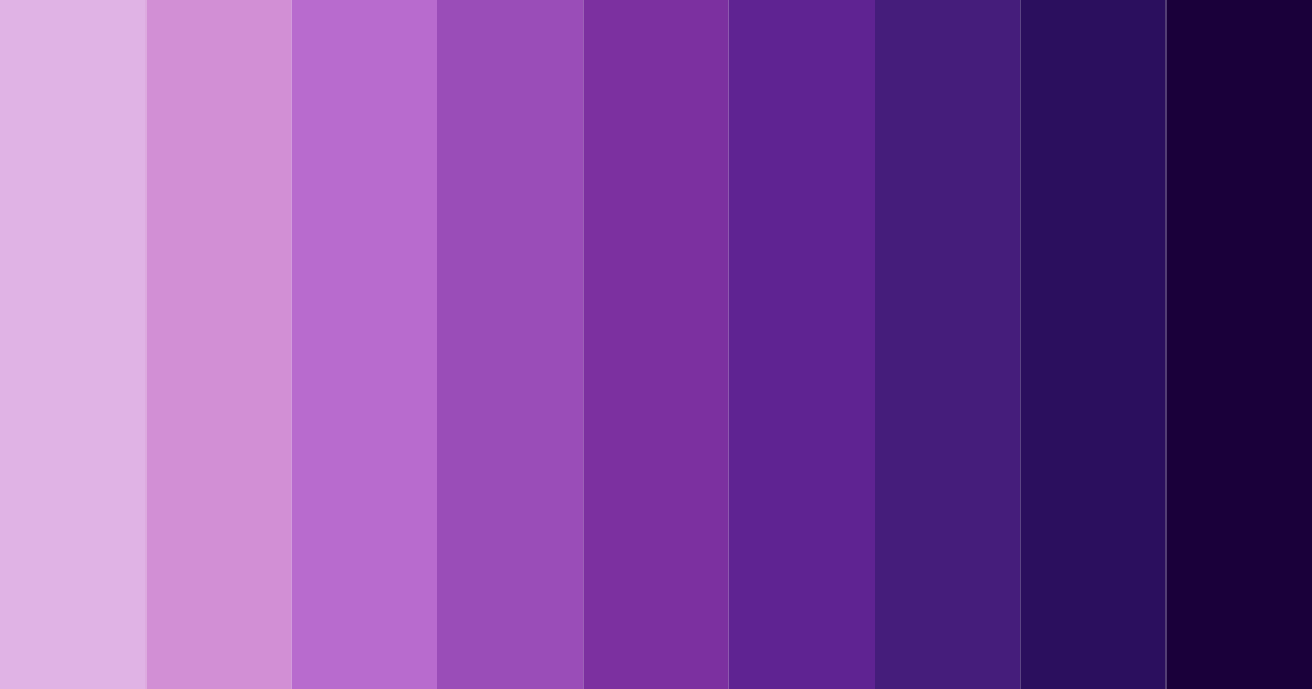 Download deep purple color palette PNG image (landscape)