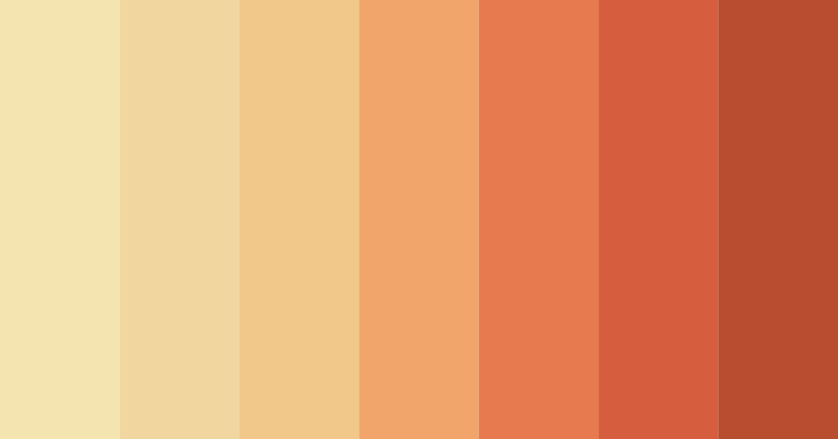 Download warm orange color palette PNG image (landscape)