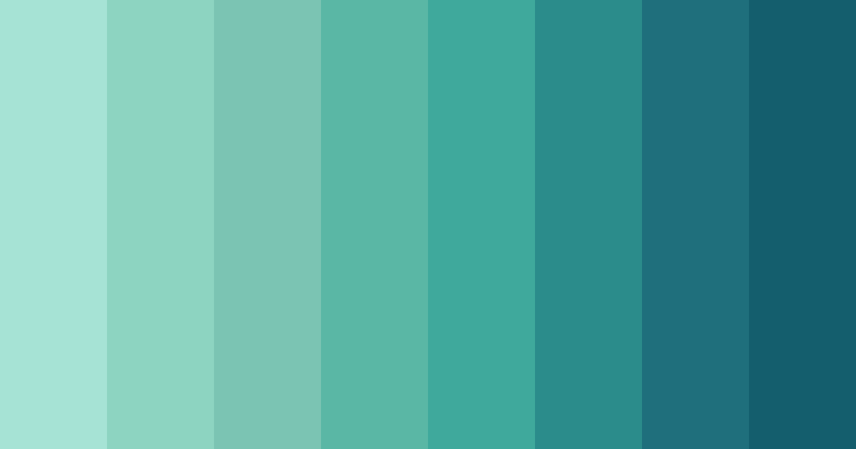 Download aqua tranquility color palette PNG image (landscape)