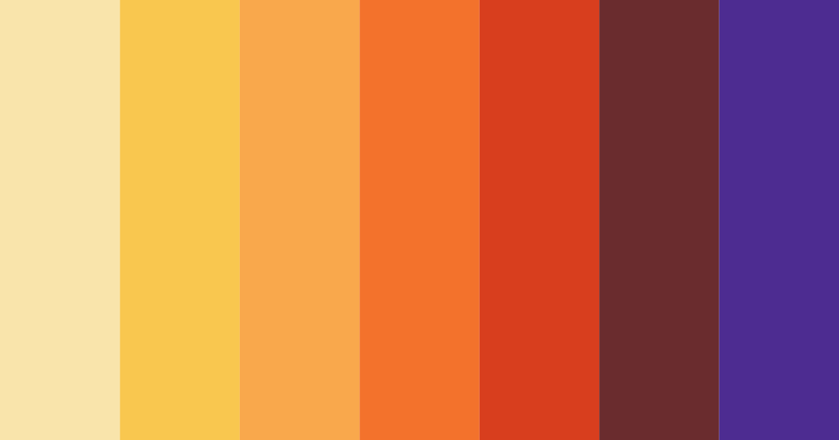 Download sunset bohemian dream color palette PNG image (landscape)