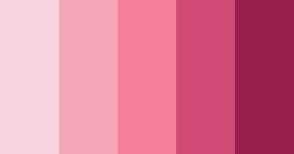 Download shades of rosa color palette PNG image (landscape)