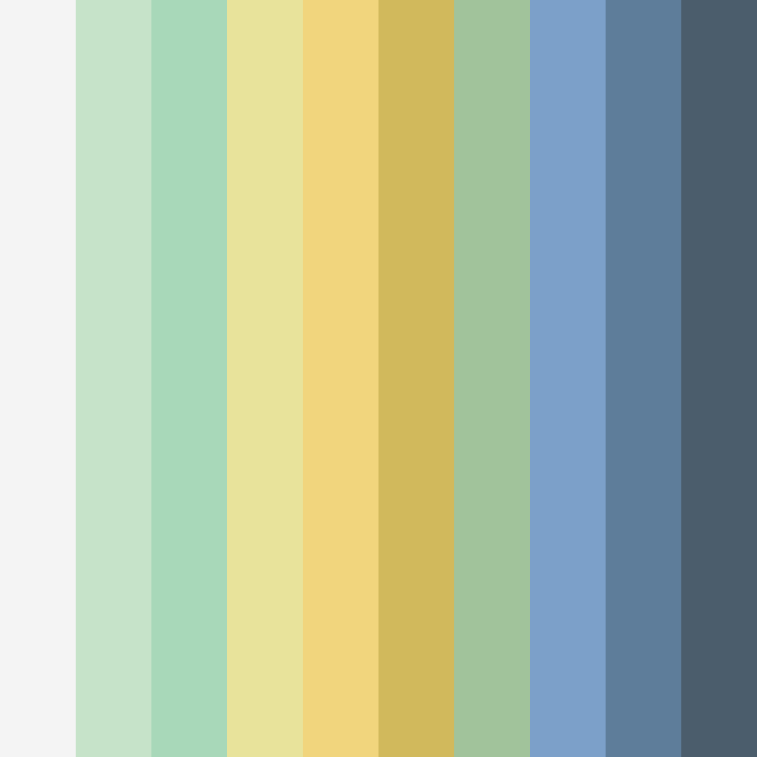 Download gentle meadow breeze color palette PNG image (square)