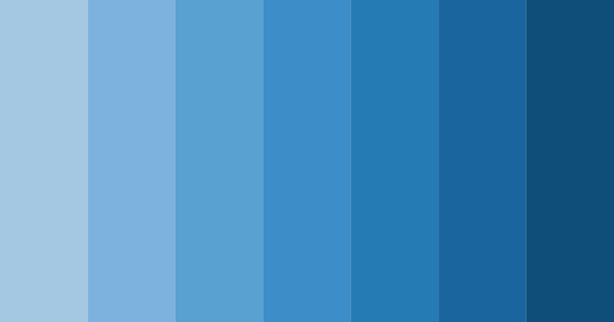 Download pure blue color palette PNG image (landscape)