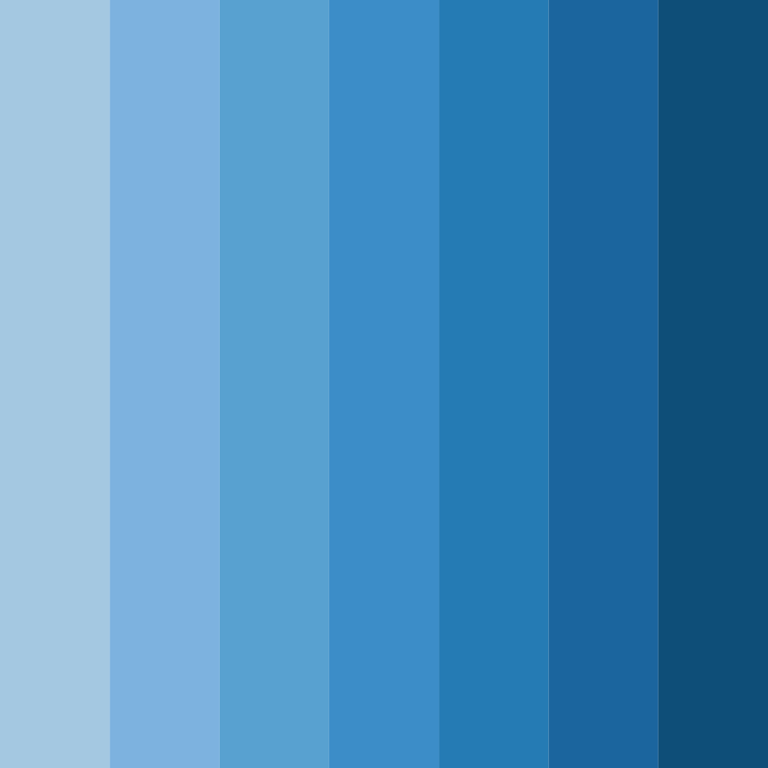 Download pure blue color palette PNG image (square)