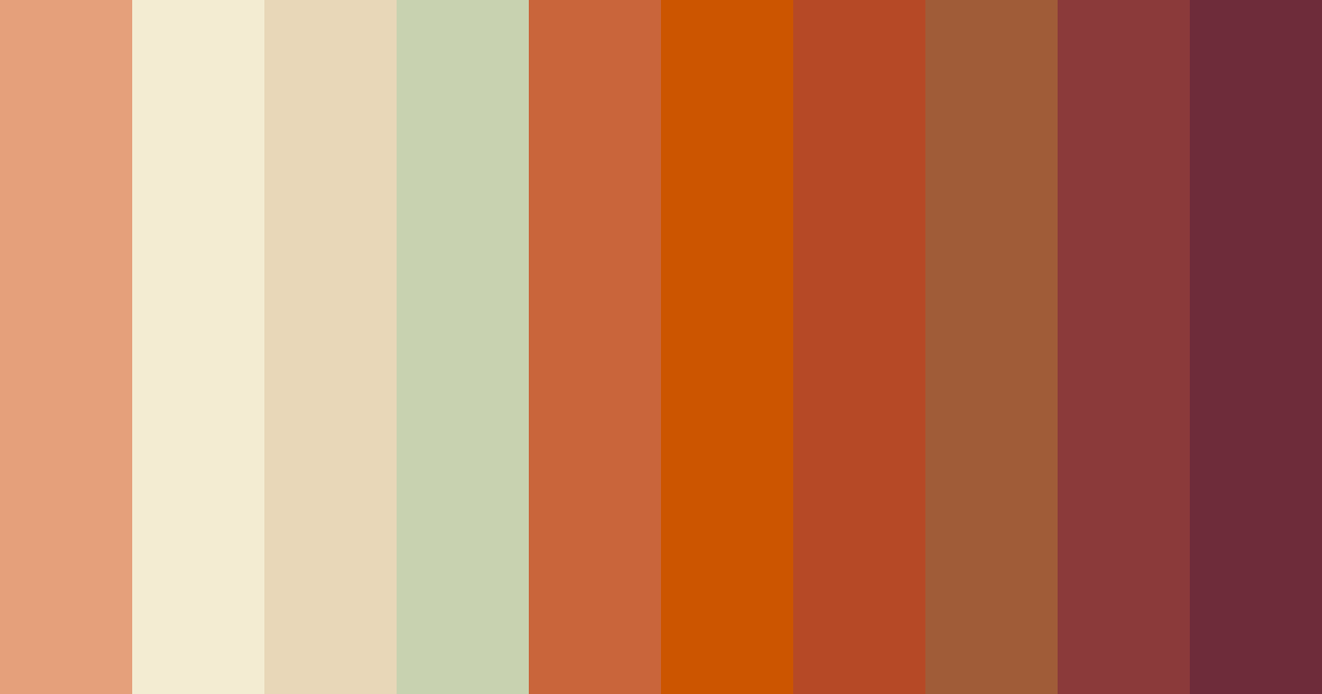 Download warm earthy tones color palette PNG image (landscape)