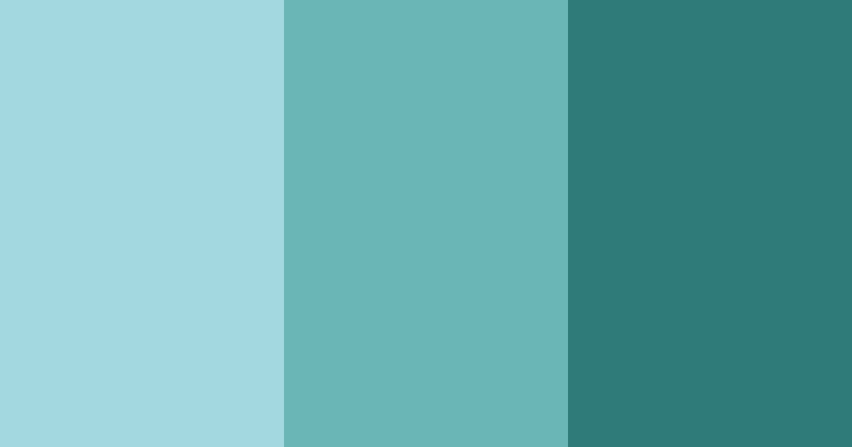 Download tranquil teal tides color palette PNG image (landscape)