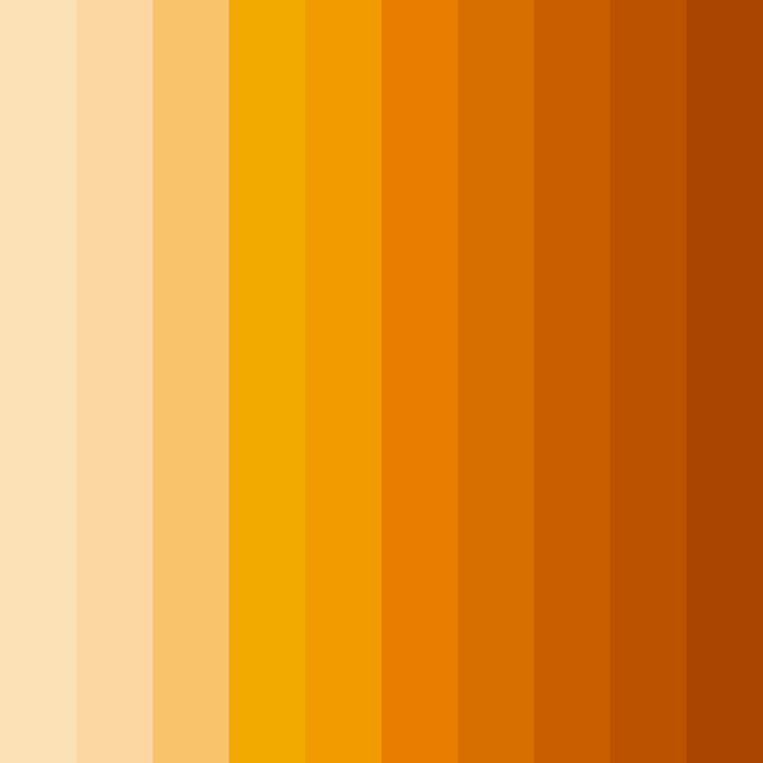Download honeyed sunrise color palette PNG image (square)