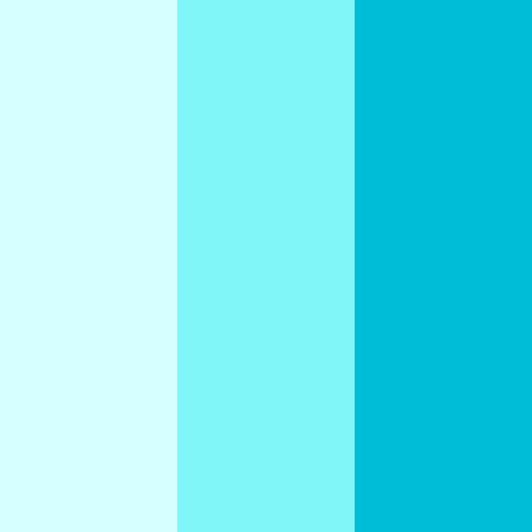 Download bright cyan color palette PNG image (square)