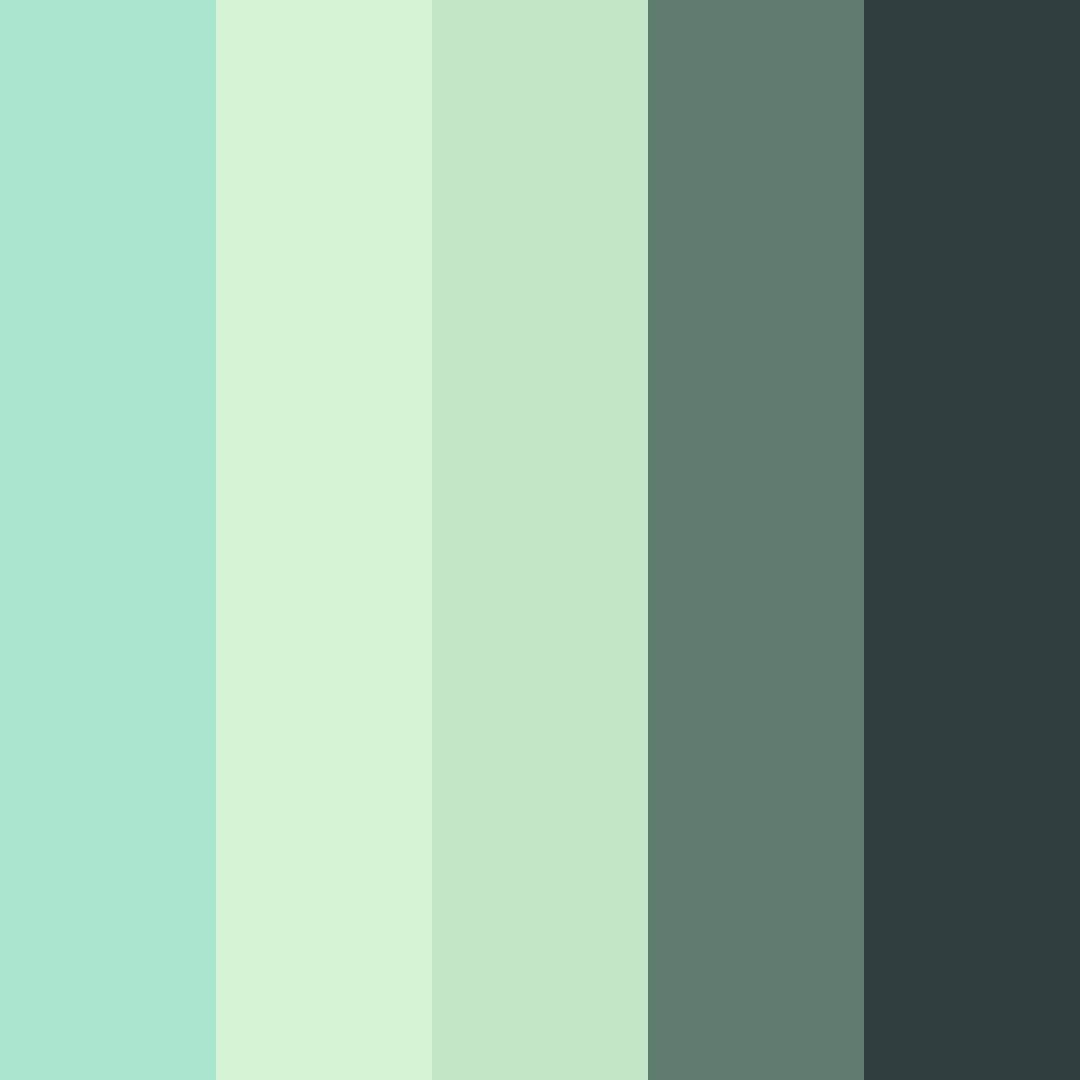 Download verdant vitality color palette PNG image (square)
