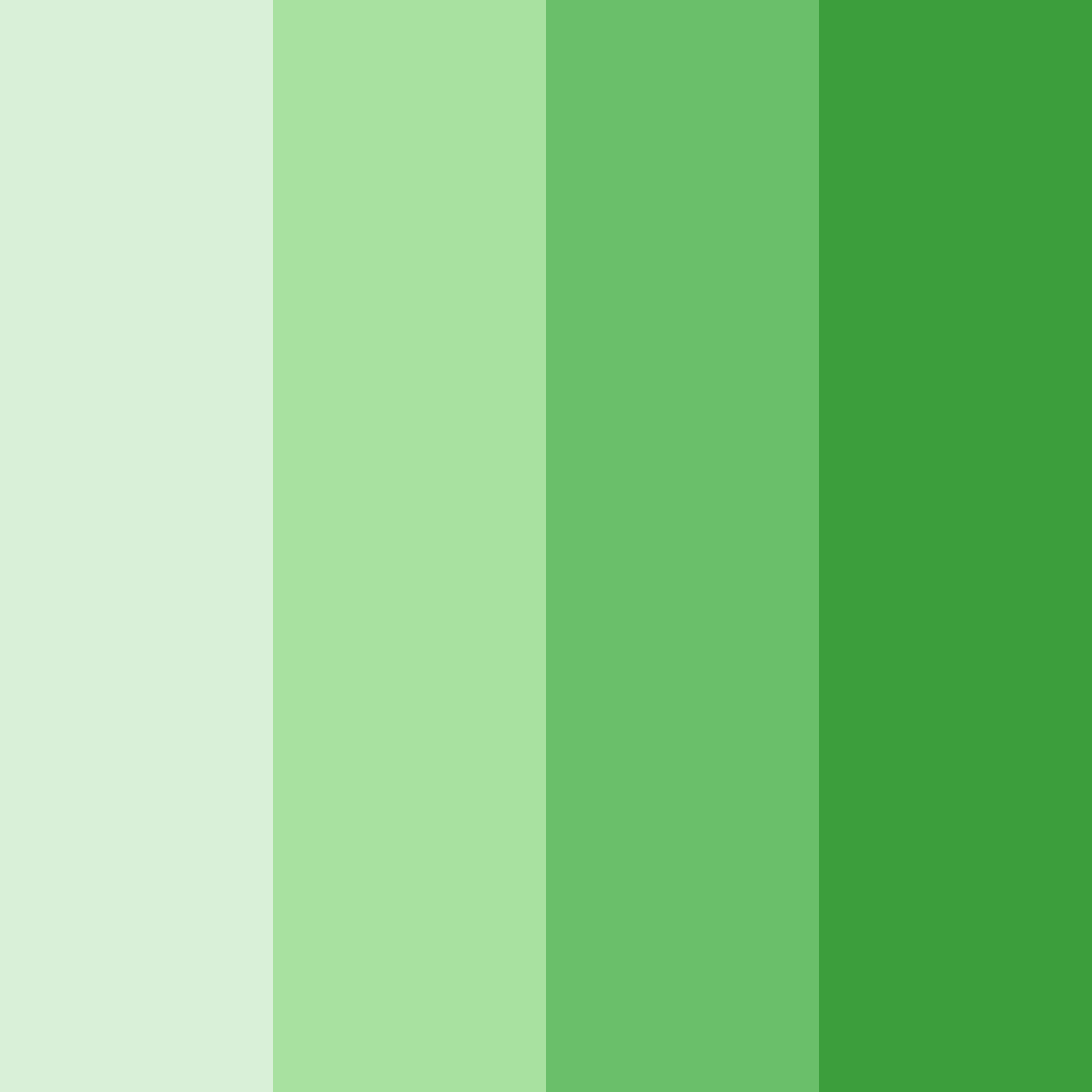 Download verdant vitality color palette PNG image (square)