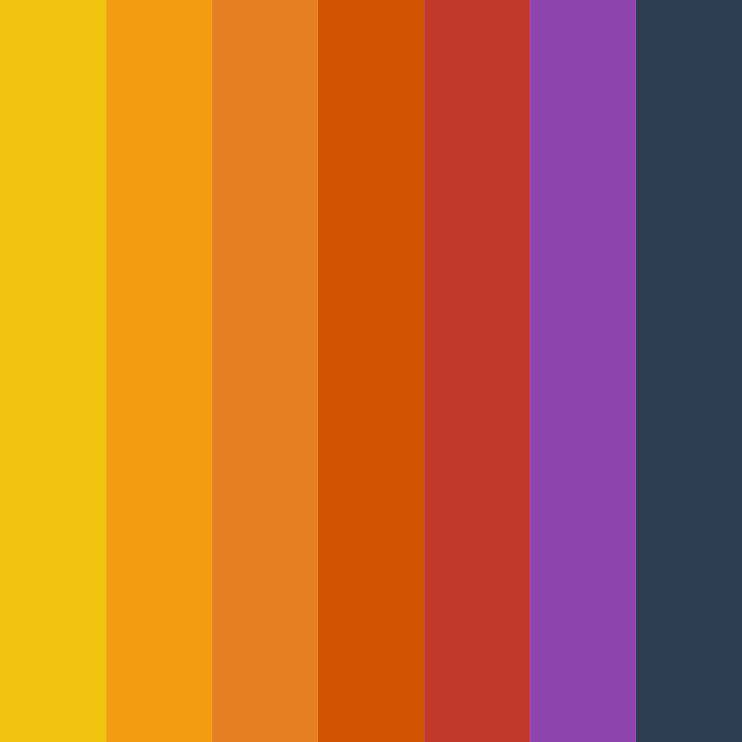 Download fiery renaissance color palette PNG image (square)