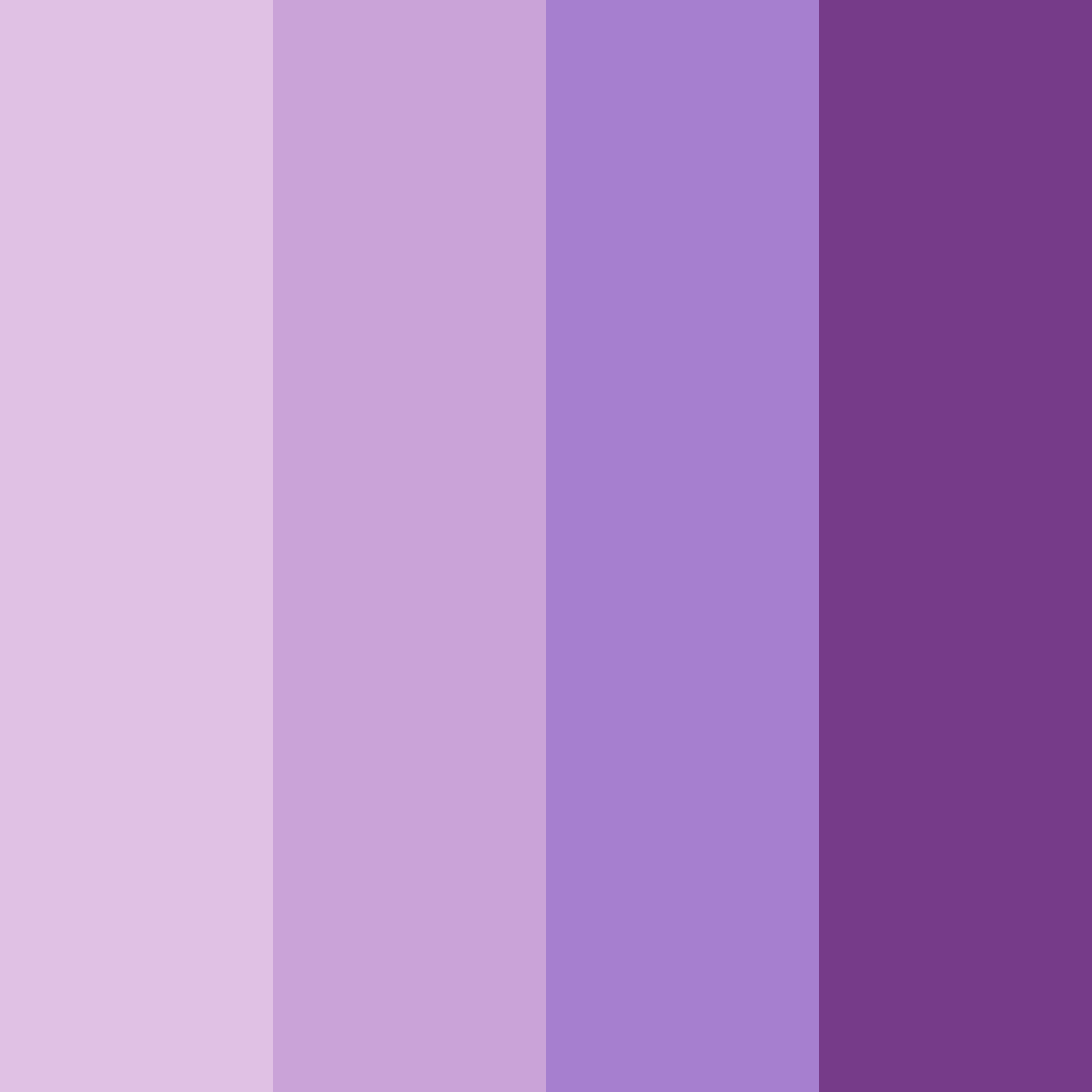 Download dreamy purple color palette PNG image (square)