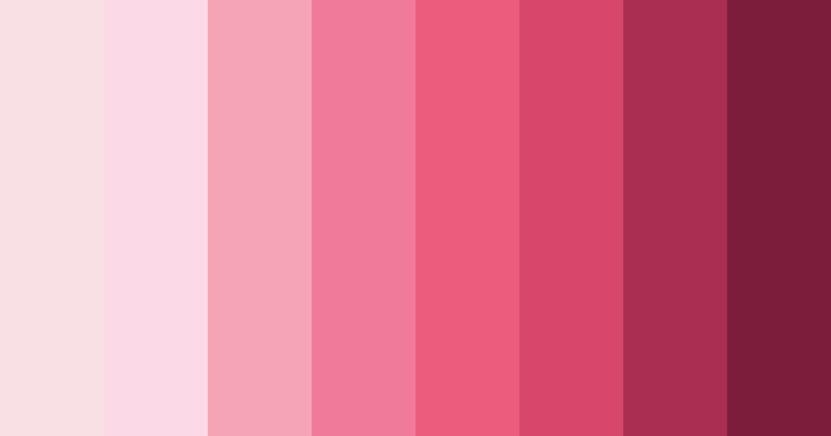 Download pink shades color palette PNG image (landscape)